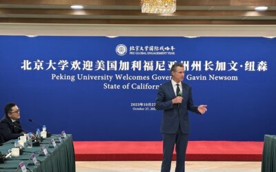 California Governor Gavin Newsom Visits Peking University